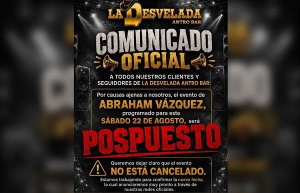 Posponen conciertos de Abraham Vázquez tras detención por posesión de arma en Chihuahua